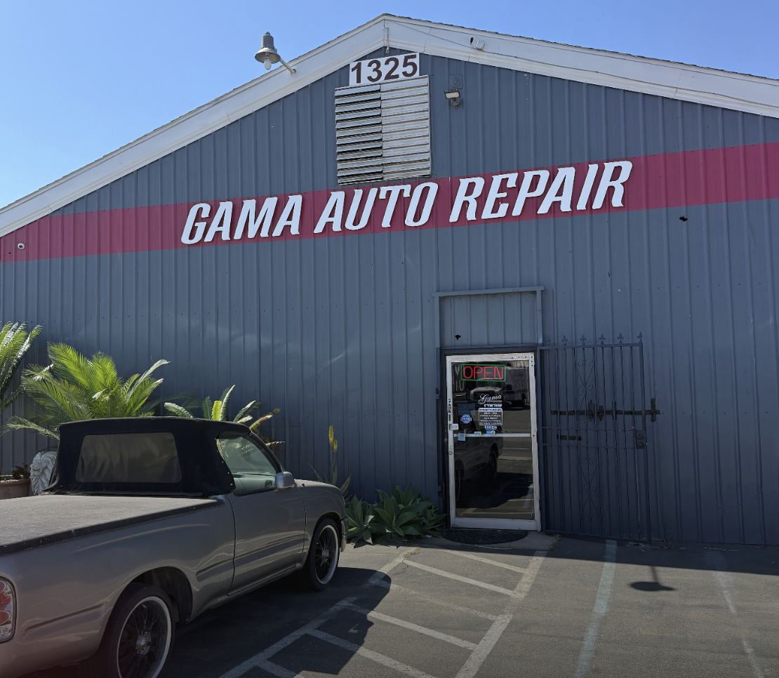 Gama Auto Repair storefront in San Marcos, CA
