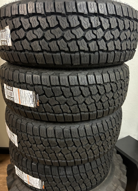 Fresh set of tires ready to mount