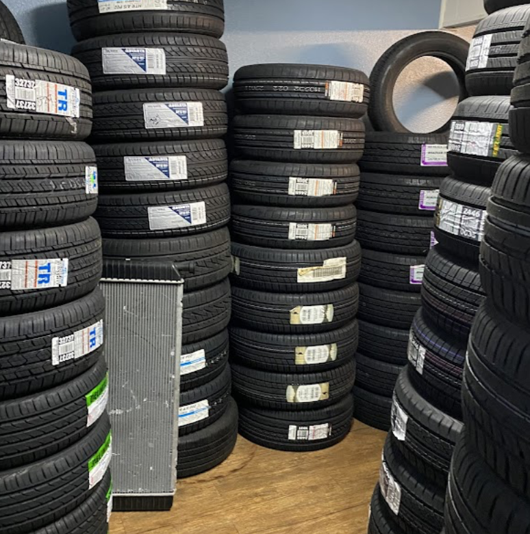 Wide selection of new tires in stock at Gama Auto Repair