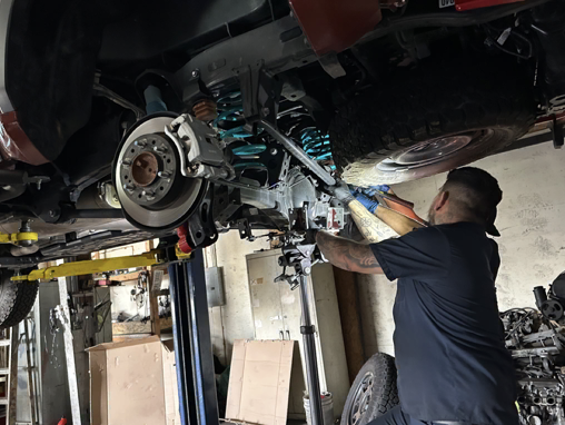 Undercarriage & suspension work